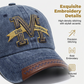 🧢 LIMITED-TIME 50% OFF! ✨ Washed Denim Baseball Cap – Stylish, Embroidered, Adjustable ✨