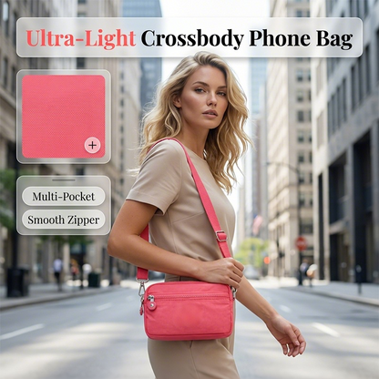 💐50% OFF ! Lightweight Nylon Crossbody Phone Bag – Perfect for Travel & Hands-Free ✈️🎒【Limited Offer】