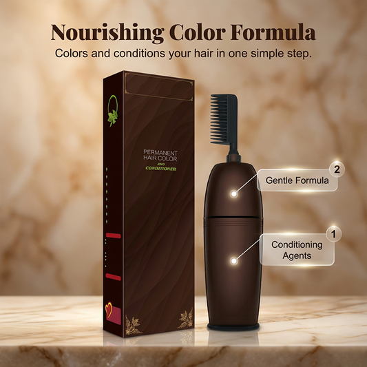 💇 LIMITED-TIME 50% OFF! 💥 Natural Plant-Derived Gentle Hair Color – Gray Coverage, Long-Lasting, Easy Apply ✨