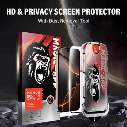 📢📢50% OFF !! ⏰HD & Privacy Screen Protector with Dust Removal Tool