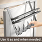 ✨ Over-Door Hooks & Storage Basket – Heavy-Duty Carbon Steel Holds 50 lbs, Tool-Free Snap-On Installation & Detachable Basket – Space-Saving Organizer for Towels, Coats & Bags 🧺