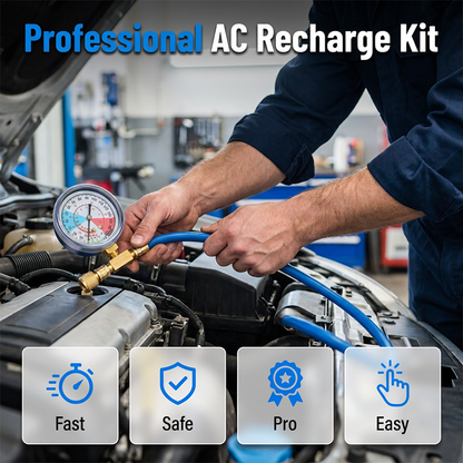 🎯 60% OFF! R134a AC Hose with Precision Gauge – Easy-to-Read Dial, Professional Grade 📊🚛 【Flash Sale】