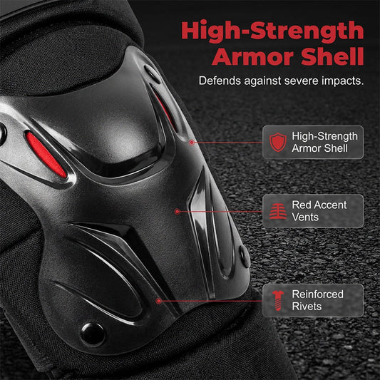 Motorcycle Knee & Elbow Guard Set
