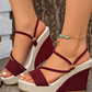 📢📢50% OFF !! ⏰Women’s High Heel Wedge Sandals