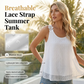 👚 50% OFF NOW! ⏰ Elegant Dot Lace Strap Tank Top – Soft & breathable – Delicate lace straps, flattering fit – perfect for layering or summer chic 🌸