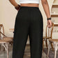 📢📢50% OFF !! ⏰ Women’s Cuffed Ankle Pants – Relaxed Fit, Elastic Waist, Solid Colors 🍂