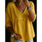 🌸 46% OFF NOW! 🌸Women's Casual V-Neck Lace Trim Top