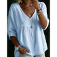 🌸 46% OFF NOW! 🌸Women's Casual V-Neck Lace Trim Top