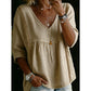 🌸 46% OFF NOW! 🌸Women's Casual V-Neck Lace Trim Top