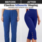 👖 LIMITED-TIME 50% OFF! ✨ Tummy Control Stretch Capris – High-Waist, 4-Way Stretch, Elegant Details 🌼