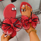🎀 LIMITED-TIME 50% OFF! ✨ Bow Flat Beach Sandals – Anti-Slip, Sparkling Gem, Lightweight 🏖️