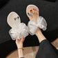 🎀 LIMITED-TIME 50% OFF! ✨ Bow Flat Beach Sandals – Anti-Slip, Sparkling Gem, Lightweight 🏖️