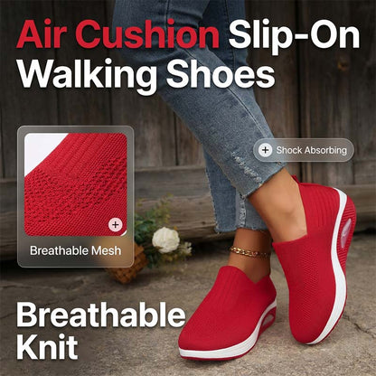 👟 LIMITED-TIME 50% OFF! ✨ Air Cushion Slip-On Walking Shoes – Breathable, Shock-Absorbing, All-Day Comfort 🌿