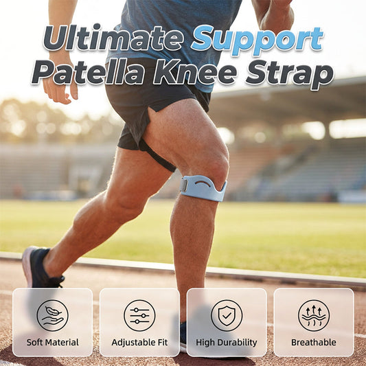 🦵 LIMITED-TIME 50% OFF! 💥 Patella Brace – Silicone, Shock-Absorbing, Breathable, Dual-Buckle 🏃