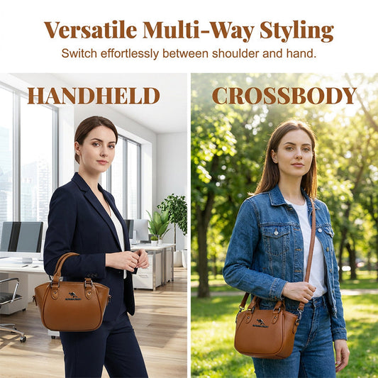 👜 LIMITED-TIME 50% OFF! ✨ Retro Boston Handbag – Pebbled Texture, Crossbody, Compact & Spacious 🎀