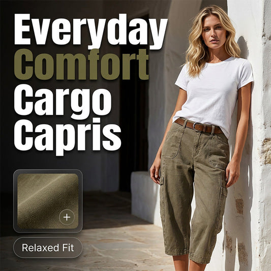 👖 50% OFF NOW! 🌿 Women's Relaxed Casual Cargo Capris – Spacious pockets & breathable fabric – Relaxed fit, perfect for warm weather – everyday comfort and utility ✨