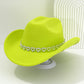 🤠 LIMITED-TIME 50% OFF! 💥 Women's Rhinestone Heart Cowboy Hat – Sparkling, Elegant French Jazz Fedora ✨