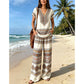 📢📢50% OFF !! ⏰Women's Printed Top & Pants 2-Piece Set
