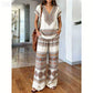📢📢50% OFF !! ⏰Women's Printed Top & Pants 2-Piece Set