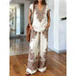 📢📢50% OFF !! ⏰Women's Printed Top & Pants 2-Piece Set