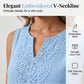 👗 LIMITED-TIME 50% OFF! 💥 Breathable Summer Casual Dress – Embroidered V-Neck, Wrinkle Resistant, Versatile ✨