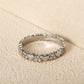 📢📢35% OFF !! ⏰ Women's Elegant Heart Eternity Ring – Micro-Paved Zircons, Stainless Steel, Stackable ✨