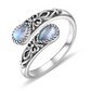 📢📢50% OFF !! ⏰Vintage Adjustable Open Ring with Teardrop Glowing Zircon