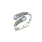 📢📢50% OFF !! ⏰Vintage Adjustable Open Ring with Teardrop Glowing Zircon