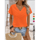 👕 LIMITED-TIME 50% OFF! ✨ Women's Elegant Short Sleeve V-Neck Top – Lightweight, Relaxed Fit, Day-to-Night 🌿