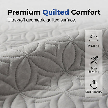 Quilted Waterproof Mattress Protector – Blocks spills & stains, keeps your mattress fresh. Deep pocket, no shifting. Sleep soundly! 😴✨