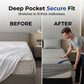 Quilted Waterproof Mattress Protector – Blocks spills & stains, keeps your mattress fresh. Deep pocket, no shifting. Sleep soundly! 😴✨