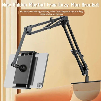 📢📢45% OFF !! ⏰ Hidden tablet stand – fits gaps, 4 joints, 360° rotation, hands-free!