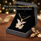 🎉 2026 Sale — Over 25,000 Sold! 😇 Tri-Tone Angel Guardian Pendant Necklace – Gold, Silver & Rose Gold ✨