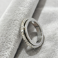 📢📢50% OFF !! ⏰Titanium Steel Rotatable Spinner Ring with Zirconia