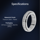 📢📢50% OFF !! ⏰Titanium Steel Rotatable Spinner Ring with Zirconia