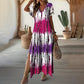 💖💃Women’s Causal V-Neck Gradient Dress