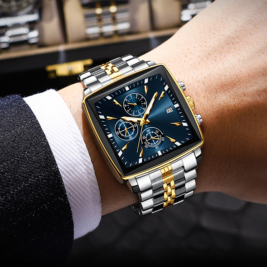 📢📢40% OFF !! ⏰Men's Classic Square Dial Quartz Watch