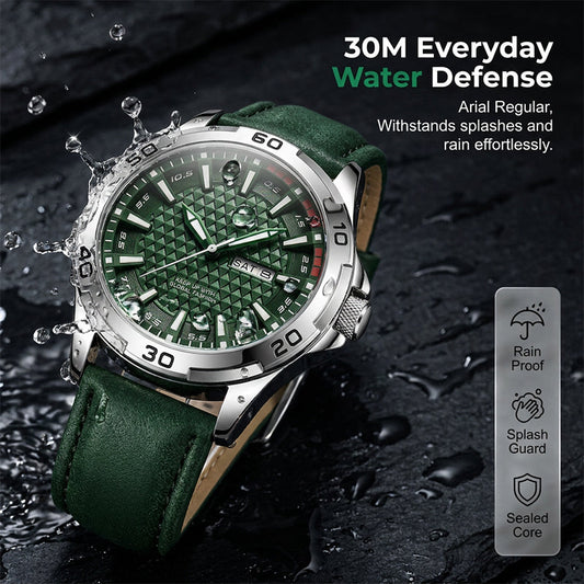 💡 Men's Luminous Quartz 30M Sports Wristwatch – Bright glow & durable – Perfect for sports, daily or outdoor – reliable and stylish 🏃‍♂️✨💪
