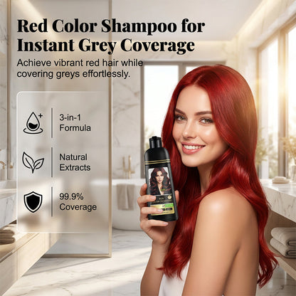 📢📢40% OFF !! ⏰ 3-in-1 Hair Color Shampoo & Conditioner for Gray Coverage
