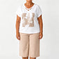 📢📢37% OFF !! ⏰Women Casual Two Piece Set V Neck Tee and Cropped Pants