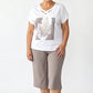 📢📢37% OFF !! ⏰Women Casual Two Piece Set V Neck Tee and Cropped Pants