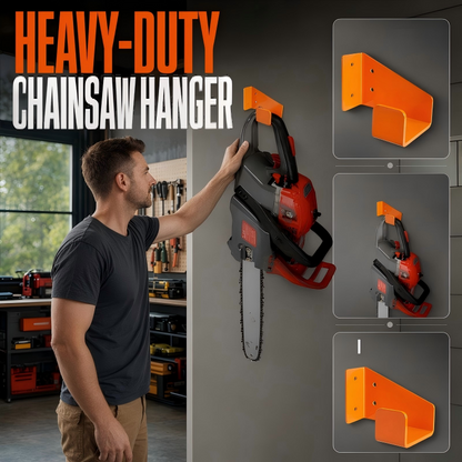 📢📢BUY 2 GET 1 FREE !! ⏰Heavy-Duty Wall Mount Chainsaw Hanger