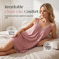 📢📢39% OFF !! ⏰Women's Lace V-Neck Nightdress Loose Modal Slip Sleepwear