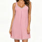 📢📢39% OFF !! ⏰Women's Lace V-Neck Nightdress Loose Modal Slip Sleepwear