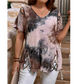 📢📢40% OFF !! ⏰Women’s Heart Print V-Neck Top