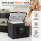 ⏰Large Capacity Handheld Zipper Aluminum Foil Insulated Bag