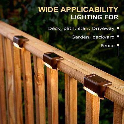 🌸 Waterproof Outdoor Solar Deck Lights – Solar Powered, Gentle Glow & Easy Install