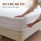 🌿 Waterproof Bamboo Fiber Mattress Protector – Breathable, Anti-Mite TPU – 360° Fitted Sheet for Peaceful Nights 💤