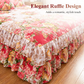 🛏️ 2026 Sale — Over 26,300 Sold!💐 3‑Piece Floral Ruffled Bed Skirt Set