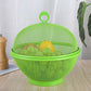 🧺 Fruit basket with lid – Breathable, Drainable, Insect Proof ✨